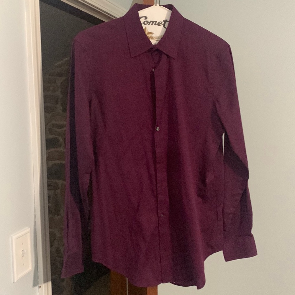 Mens Van Heusen Flex Collar slim fit stretch size 16 (large) good condition
